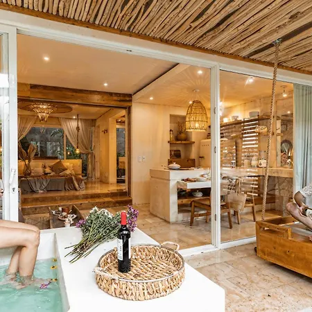 Jungle Chic Tulum - Luxury Stylish Loft W Private Hot Tub And Infinity Pool Apartment